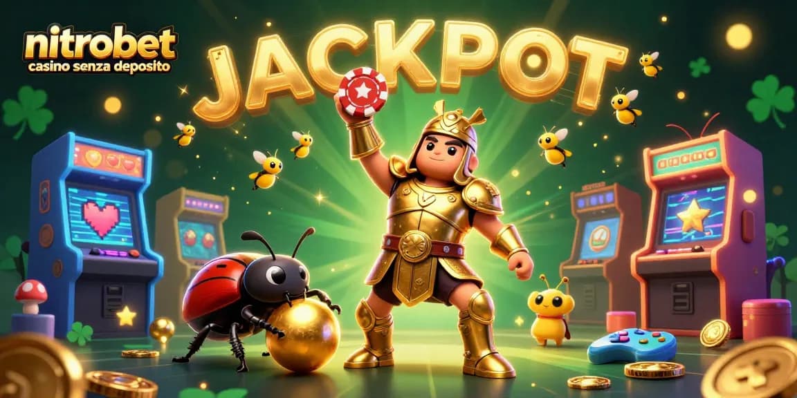 Gioca al nitrobet casino senza deposito e vinci con divertenti personaggi e simboli da casinò.