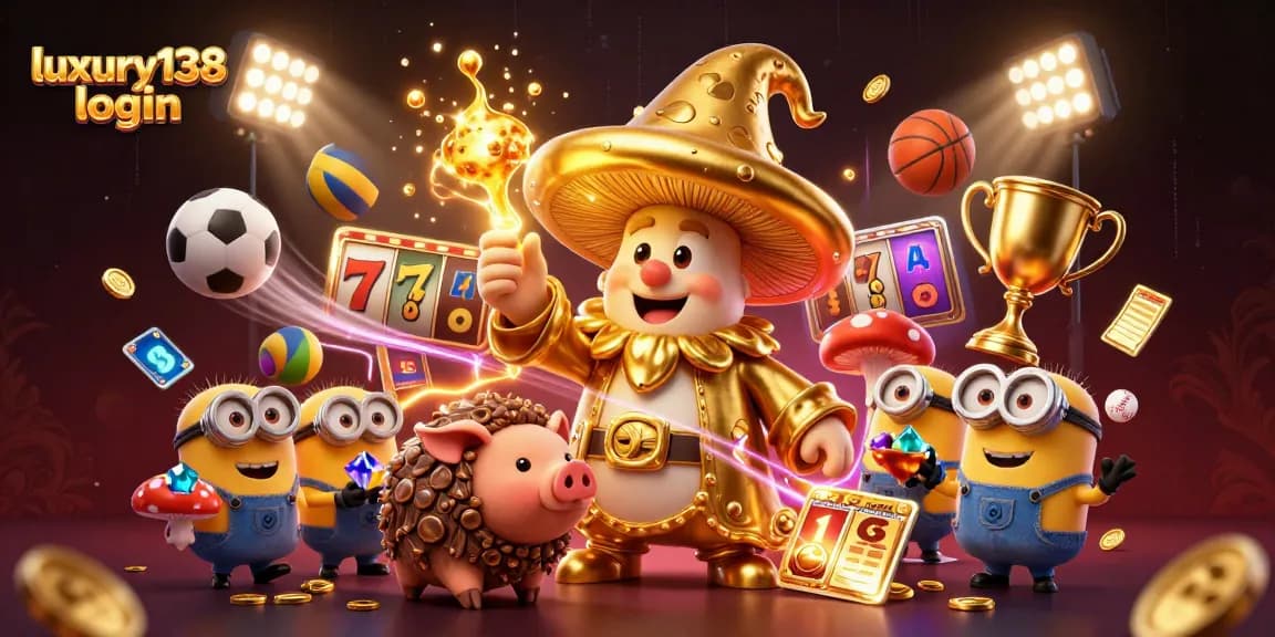 Experience thrilling games at luxury138 login with vibrant casino elements and exciting sports.