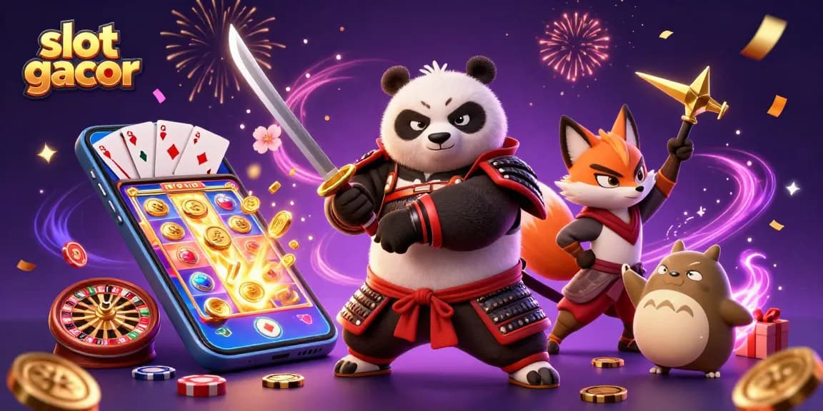 Mainkan slot gacor dengan karakter unik dalam ilustrasi kasino 3D yang menarik.