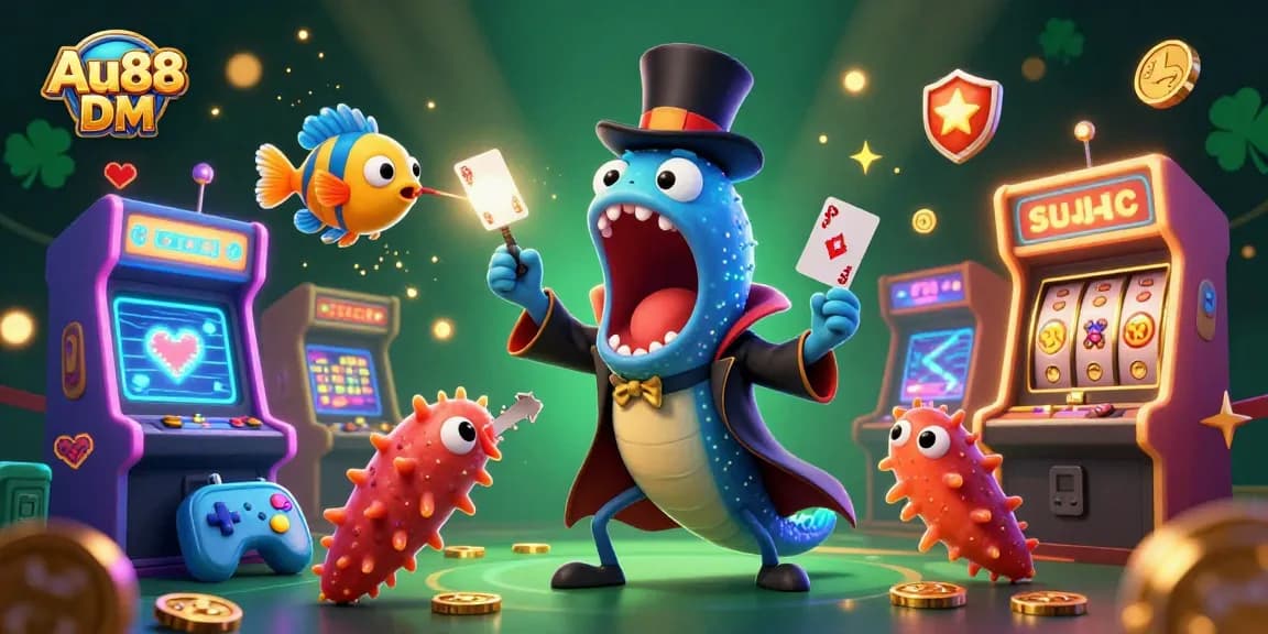 Experience thrilling gameplay at Au88 DM featuring vibrant characters and dynamic casino elements.