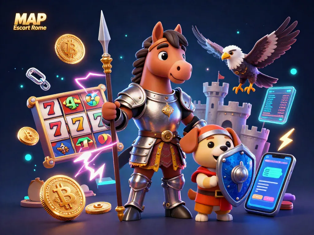 Engage with MAP Escort Rome for thrilling slot gaming experiences featuring vibrant elements and characters.